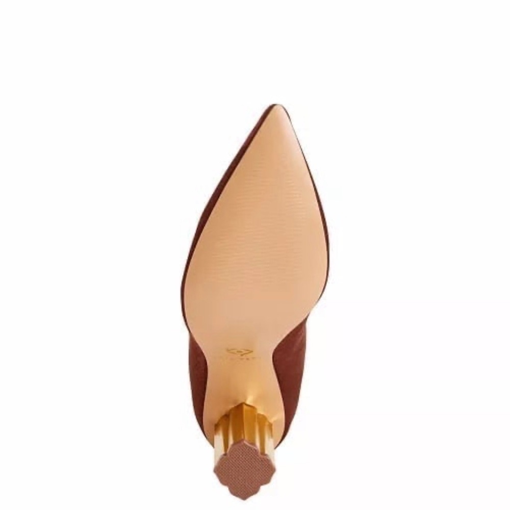 Katy Perry Collections Rust Boots with Metallic Heel - Picture 3 of 6